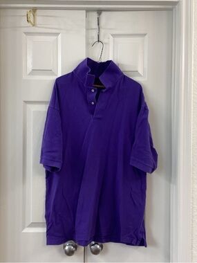 Classic Purple Polo Shirt - Men's Short Sleeve